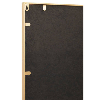 Orsina Descartes Gold Square Wall Mirror – Geometric Metal Frame