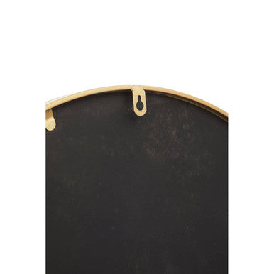 Orsina Descartes Arched Gold Wall Mirror | Modern Metal Frame