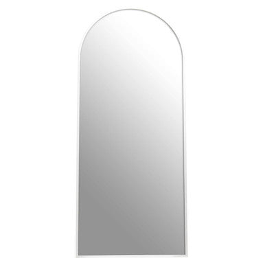 Orsina Descartes Arched Silver Wall Mirror | Slim Metal Frame