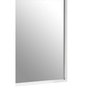 Orsina Descartes Arched Silver Wall Mirror | Slim Metal Frame