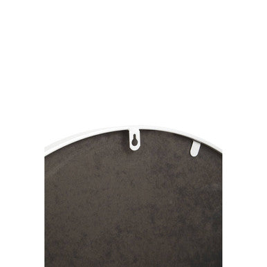 Orsina Descartes Arched Silver Wall Mirror | Slim Metal Frame