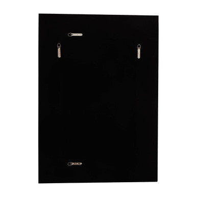 Orsina Taranto 3D Frame Wall Mirror | Silver Rectangular Glass Decor