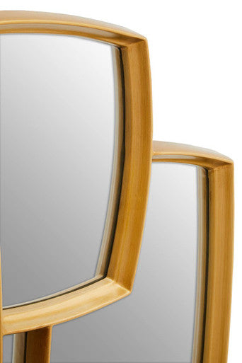 Orsina Terni Gold Wall Mirror – Modern Geometric Overlapping Rectangles