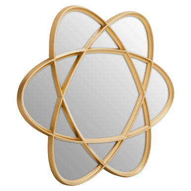 Orsina Terni Gold Wall Mirror – Triple Overlapping Oval Sculptural Design