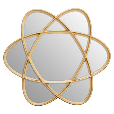 Orsina Terni Gold Wall Mirror – Triple Overlapping Oval Sculptural Design