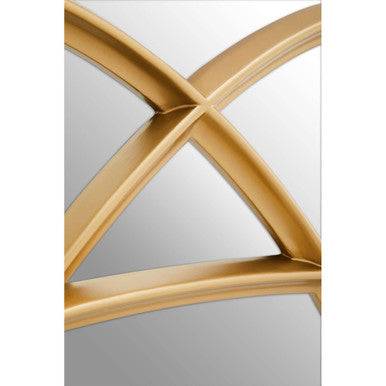 Orsina Terni Gold Wall Mirror – Triple Overlapping Oval Sculptural Design