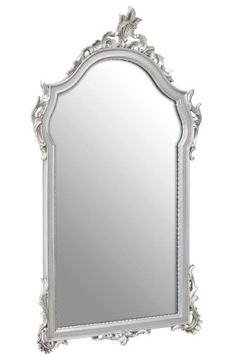 Orsina Teramo Silver Wall Mirror | Neoclassical Rectangular Frame