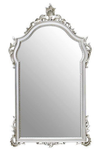 Orsina Teramo Silver Wall Mirror | Neoclassical Rectangular Frame