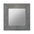 Orsina Suar Grey Wash Mango Wood Square Wall Mirror – 24 Inch