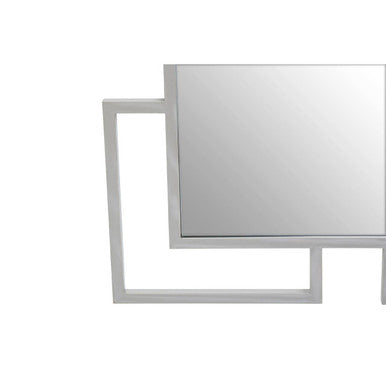 Orsina Allure Small Wall Mirror | Silver Stainless Steel Accent