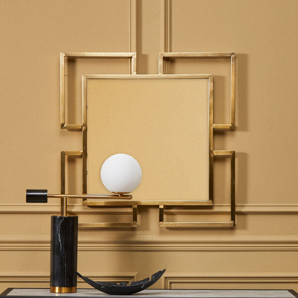 Orsina Allure Small Wall Mirror | Brushed Gold Stainless Steel