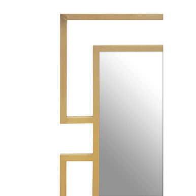 Orsina Allure Small Wall Mirror | Brushed Gold Stainless Steel