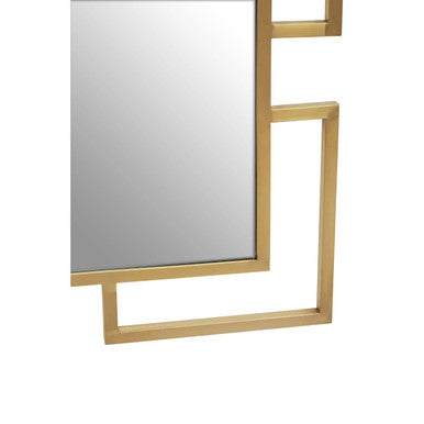 Orsina Allure Small Wall Mirror | Brushed Gold Stainless Steel