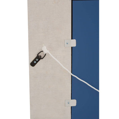 Orsina Palu Black Wall Mirror with Geometric Seashell Inlay