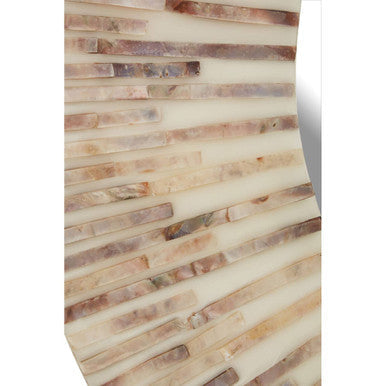 Orsina Palu Round Shell Wall Mirror – Natural Coastal Decorative Mirror