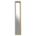 Orsina Palu Tall Black Wall Mirror | Rectangular Shell Mosaic Inlay
