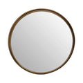Orsina Leonov Small Round Wall Mirror – Hammered Gold Finish Metal
