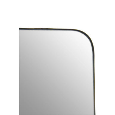 Orsina Ella Gold Wall Mirror – Rectangular Metal Frame with Rounded Corners