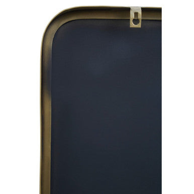 Orsina Ella Gold Wall Mirror – Rectangular Metal Frame with Rounded Corners