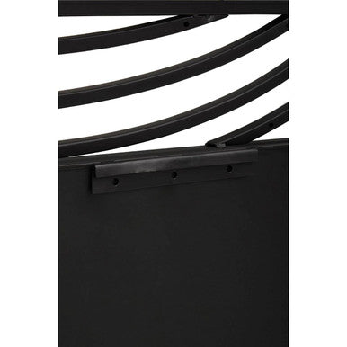 Orsina Logan Black Wall Mirror – Modern Curved Minimalist Design