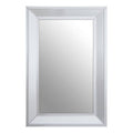 Orsina Jensen Rectangular Silver Wall Mirror | Minimalist Wood Frame