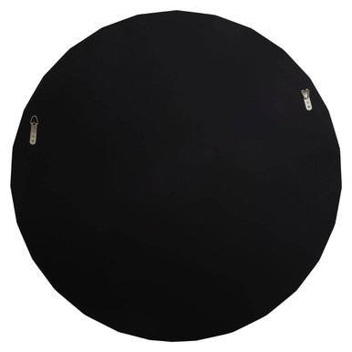 Orsina Jade Round Silver Wall Mirror – Petal Frame Decorative Mirror
