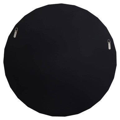Orsina Jade Round Grey Wall Mirror – Floral Curved Decorative Frame