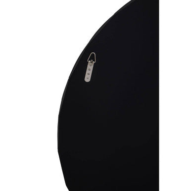 Orsina Jade Round Grey Wall Mirror – Floral Curved Decorative Frame