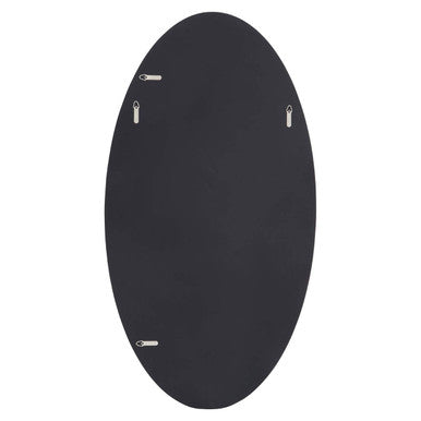 Orsina Josie Silver Oval Wall Mirror – Modern Deco Decorative Mirror