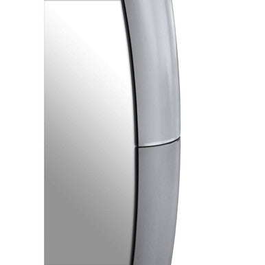 Orsina Josie Silver Oval Wall Mirror – Modern Deco Decorative Mirror