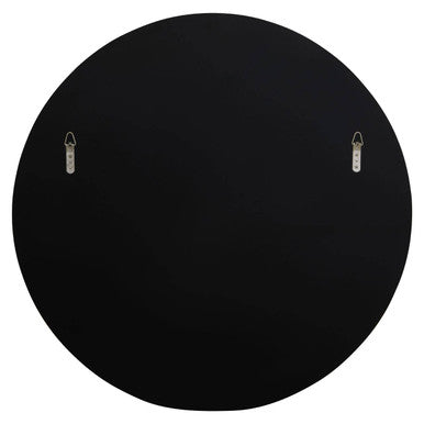 Orsina Josie Silver Round Wall Mirror | Art Deco Panelled Frame