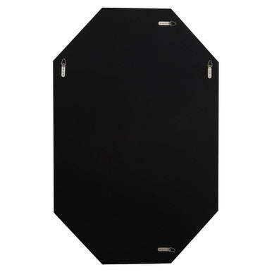 Orsina Josie Silver Octagon Wall Mirror – Geometric Art Deco Design