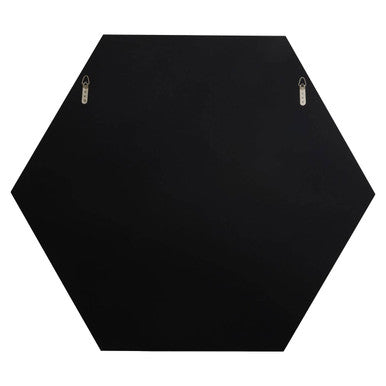 Orsina Josie Silver Hexagon Wall Mirror – Geometric Deco Glass Decor