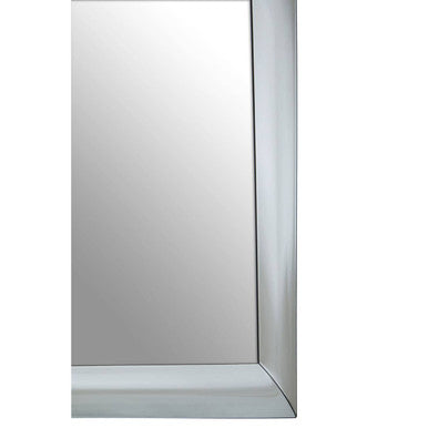 Orsina Josie Silver Rectangle Wall Mirror | Art Deco Faceted Frame