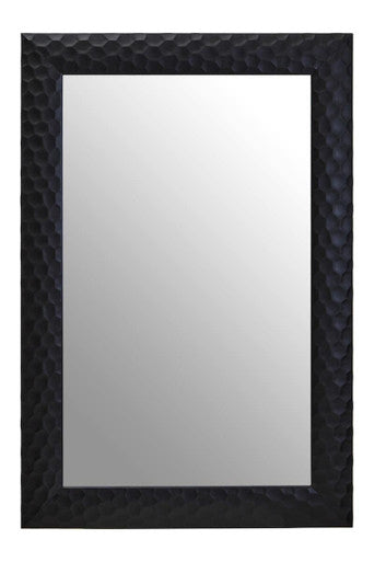 Orsina Ludlow Wall Mirror – Black Honeycomb Geometric Frame, 60x90cm