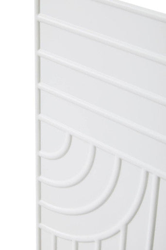 Orsina Danta Off-White Wall Mirror – Sculpted Oval Glass Design