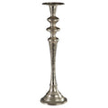 Orsina Hampstead Tall Silver Candle Holder – Nickel Finish Aluminium