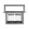 Orsina Kensington Townhouse Silver Stainless Steel 2-Light Lantern