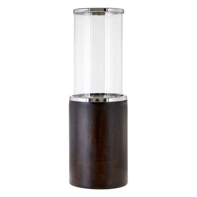Orsina Hampstead Small Mango Wood Hurricane Candle Holder – Floor Lantern