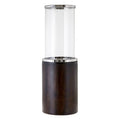 Orsina Hampstead Small Mango Wood Hurricane Candle Holder – Floor Lantern