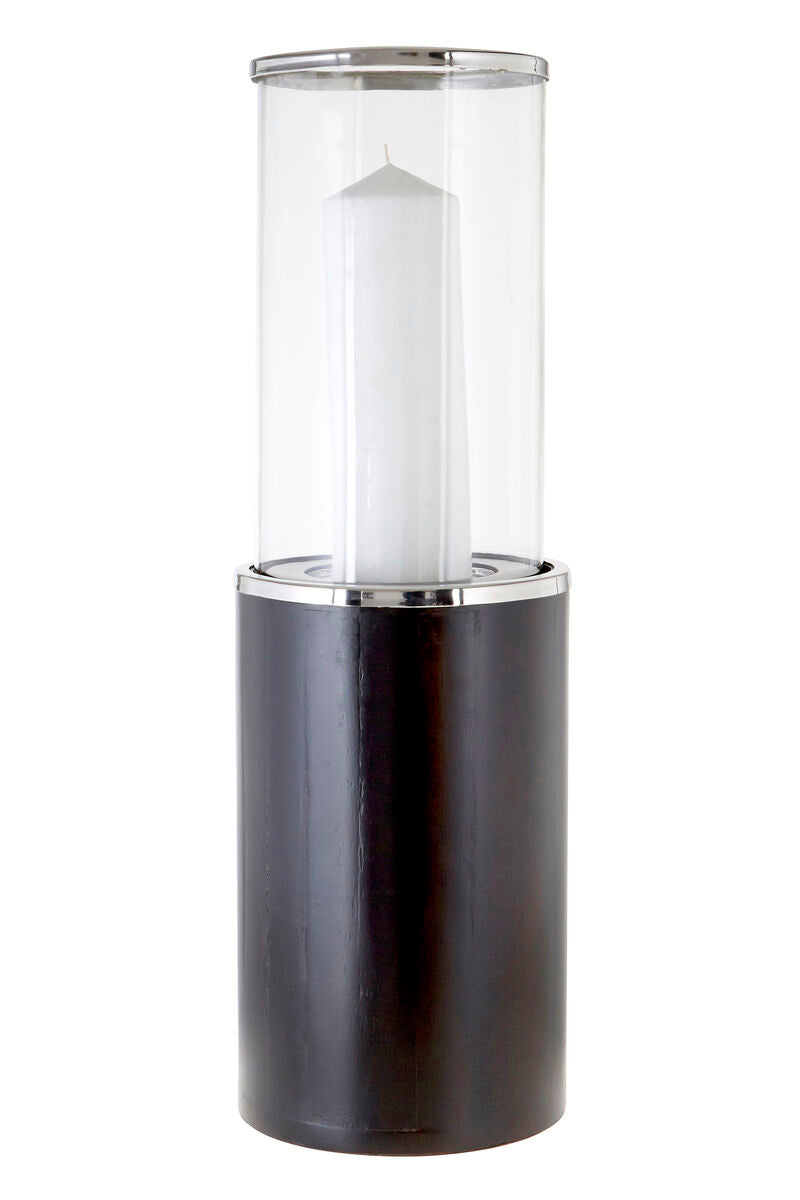 Orsina Hampstead Mango Wood Hurricane Candle Holder – Medium