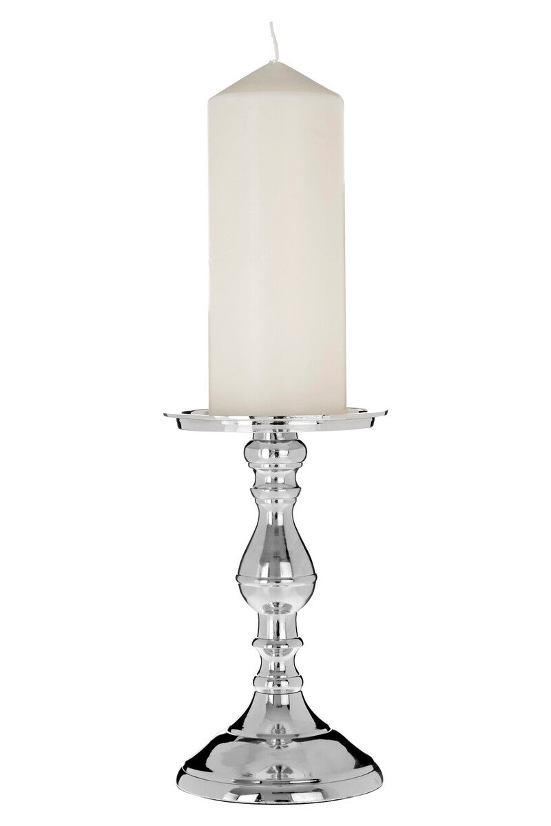 Orsina Kensington Townhouse Large Candlestick – Polished Pillar Holder