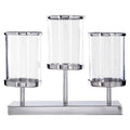 Orsina Kensington Townhouse 3-Light Silver Candle Holder Centerpiece