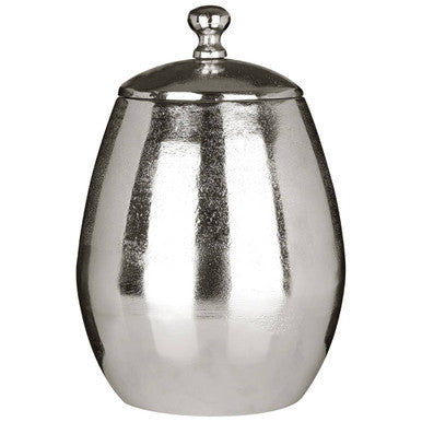 Orsina Kensington Townhouse Large Aluminium Jar – Textured Nickel Finish