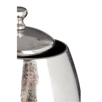 Orsina Kensington Townhouse Large Aluminium Jar – Textured Nickel Finish