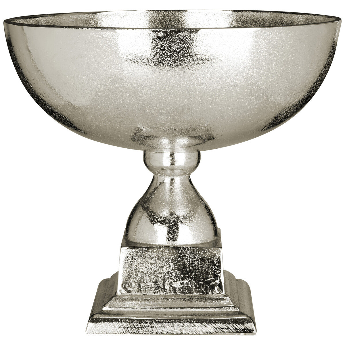 Orsina Kensington Townhouse Large Aluminium Bowl | Textured Nickel