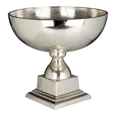 Orsina Kensington Townhouse Large Aluminium Bowl | Textured Nickel