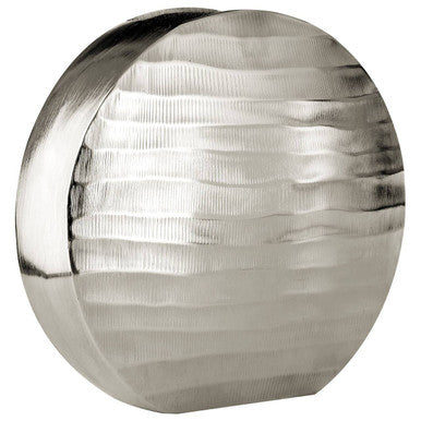 Orsina Kensington Townhouse Small Round Vase – Nickel Finish Decor