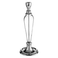 Orsina Myra Silver Candle Holder – Nickel and Glass Taper Stand