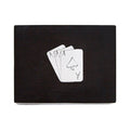 Orsina Churchill Black Mango Wood Playing Card Box with Ace Motifs